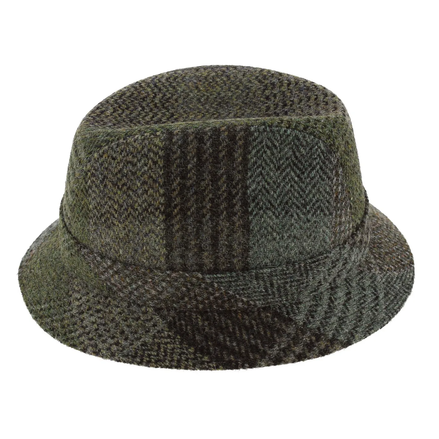 English Bucket Hat Jeffrey Harris Tweed Wool - Crambes Reference: 743 | Traclet Hat Shop