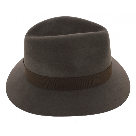 Brown Fur Felt Traveller Hat Scott - Crambes Brown Fur Felt Traveller Hat Scott - Crambes