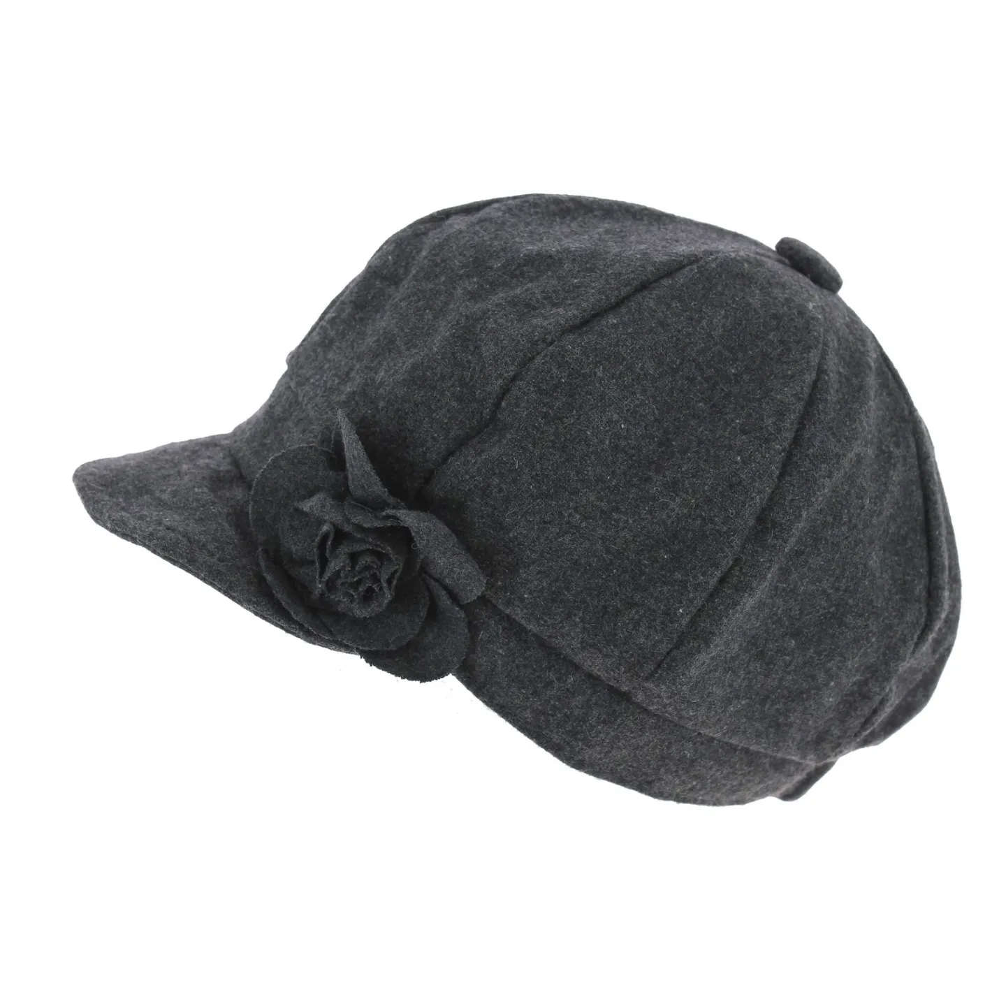 Casquette Gavroche Dahlia Laine Grise - Traclet Reference : 3398 | Chapellerie Traclet