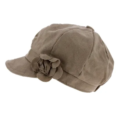 Dahlia Wool Beige Newsboy Cap - Traclet Reference: 3399 | Traclet Hat Shop