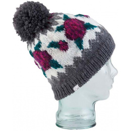 The rose charcoal beanie - Coal