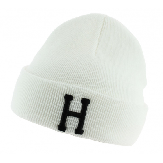 Classic H Acrylic White Beanie - Huf
