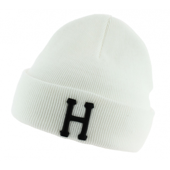 Classic H White Acrylic Beanie - Huf