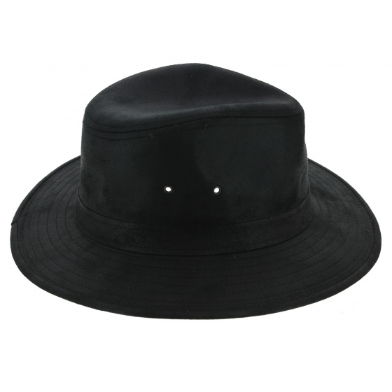 Chapeau Traveller Creek Style Cuir Noir - Aussie Apparel Chapeau Traveller Creek Style Cuir Noir - Aussie Apparel