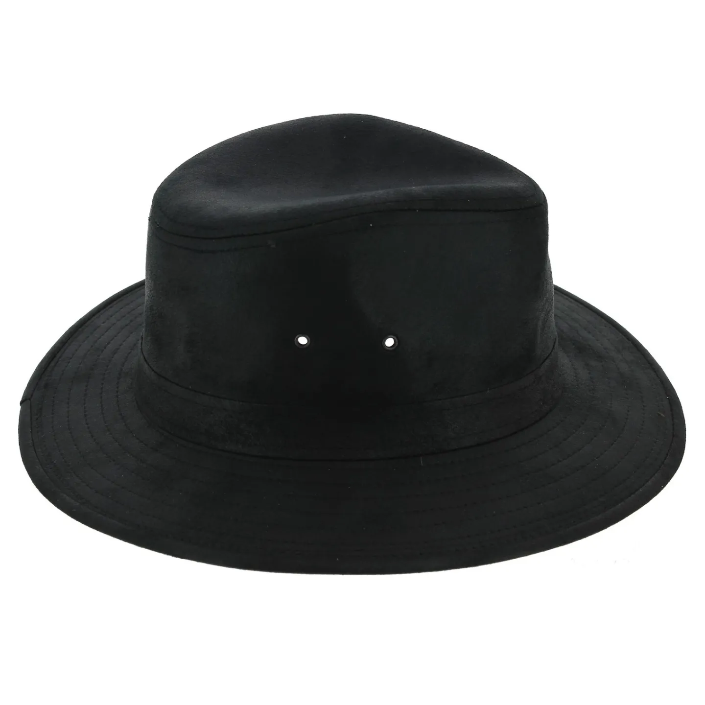 Chapeau Traveller Creek Style Cuir Noir - Aussie Apparel Reference : 7691 | Chapellerie Traclet