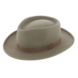 Auvergnat Style Hat Beige Wool Felt - Traclet