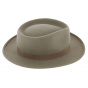 Auvergne Style Hat Beige Wool Felt - Traclet