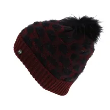 Bonnet Ampezzo Revers & Pompon Laine Bordeaux - Traclet Reference : 4183 | Chapellerie Traclet