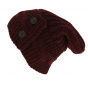 Thorens Oversize Beanie Wool & Acrylic Burgundy - Traclet