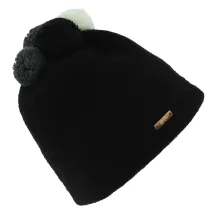Bonnet Pompons Ladybird Laine Noir - Traclet Reference : 7705 | Chapellerie Traclet