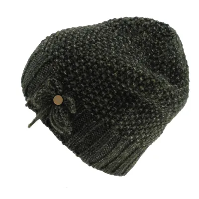 Montappone Wool & Alpaca Beanie Olive - Traclet Reference: 5913 | Traclet Hat Shop