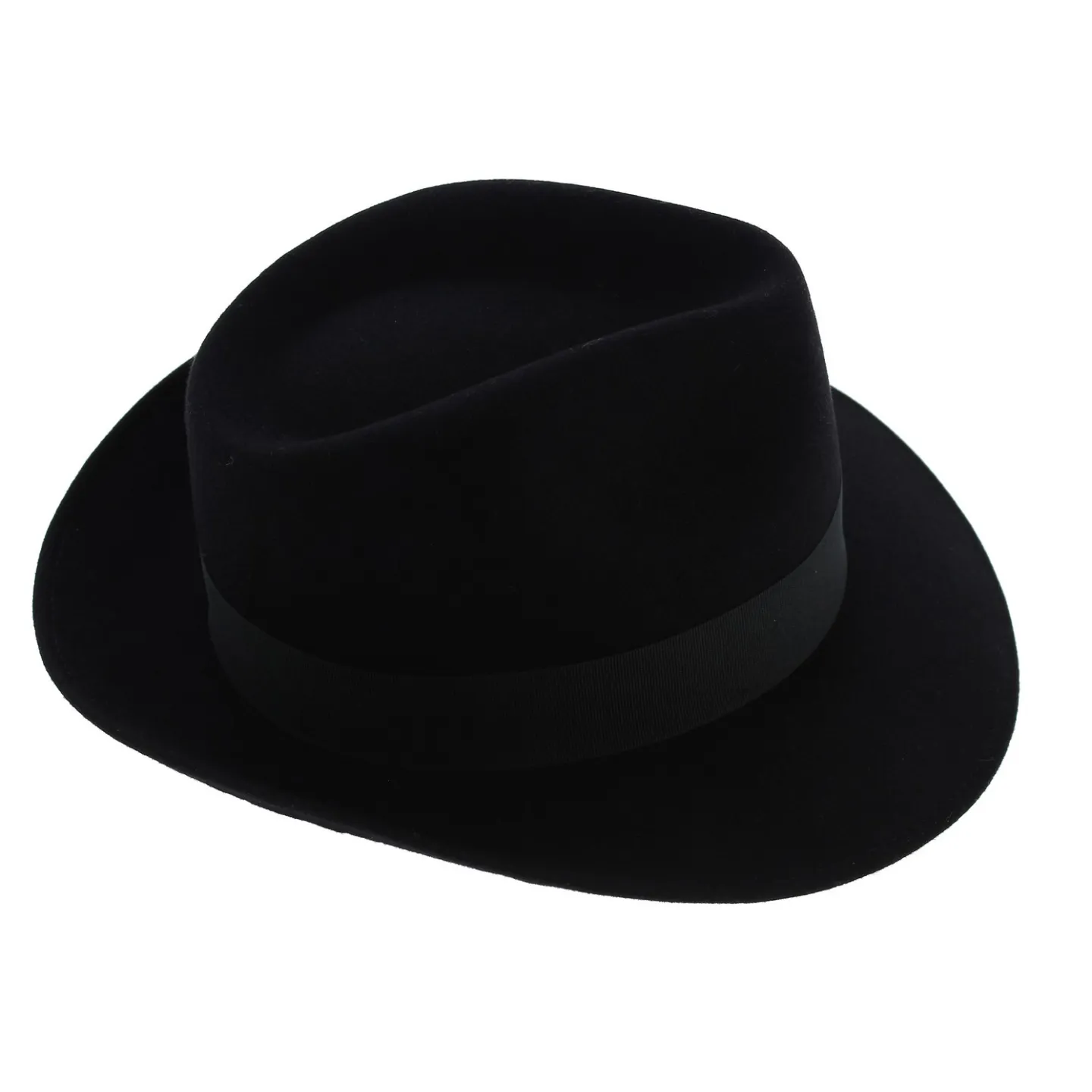 Chapeau Fédora Curzio Feutre Poil Noir - Traclet Reference : 7711 | Chapellerie Traclet
