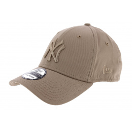 Fitted Essential NY Cotton Beige Cap - New Era