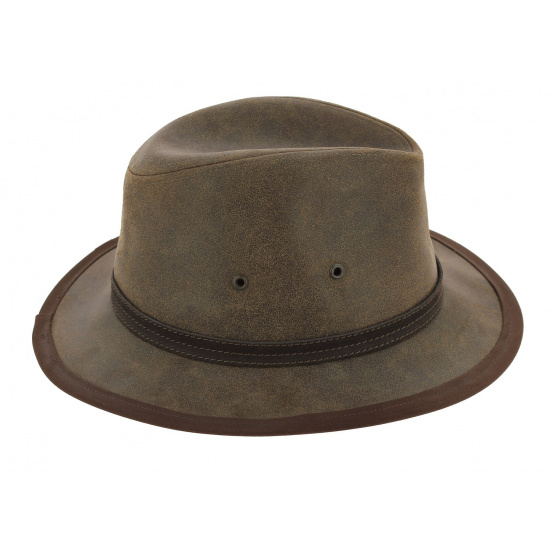 Leather traveller hat