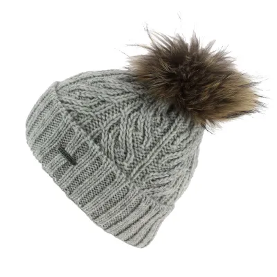 Bonnet à Pompon Lanette Gris - Stetson Reference : 7730 | Chapellerie Traclet