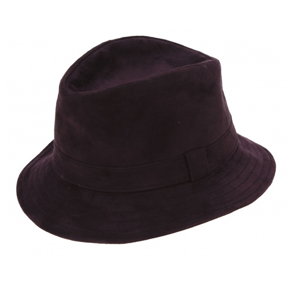 Plum Renna Leather Traveller Hat - Traclet