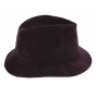 Plum Renna Leather Traveller Hat - Traclet