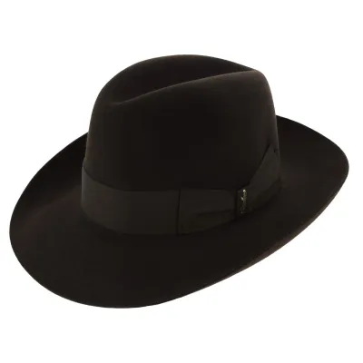 Chapeau Borsalino classique marron - acheter un chapeau Borsalino - boutique Borsalino Reference : 4815 | Chapellerie Traclet