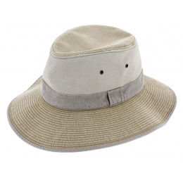 Durban Cotton Safari Hat Beige - Crambes