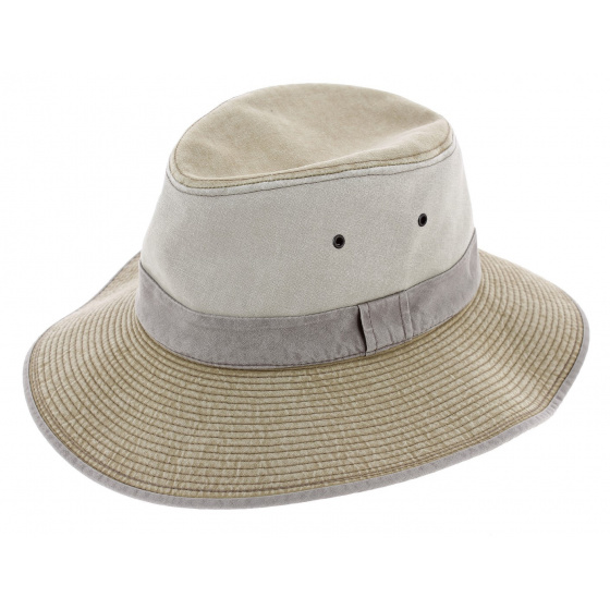 Durban Cotton Safari Hat Beige - Crambes