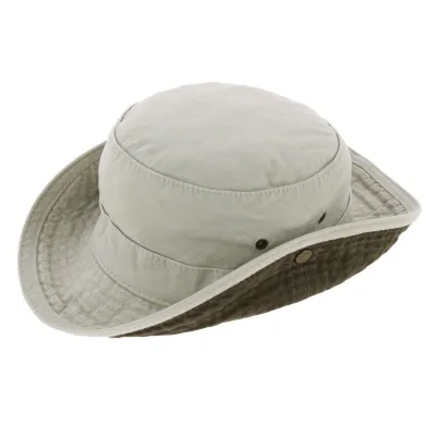 Children's Adventurer Bucket Hat UPF50+ Ecru Cotton - Traclet Reference: 7752 | Traclet Hat Shop
