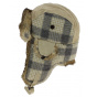Bathurst Leather & Rabbit Fur Trapper Hat in Beige - Traclet