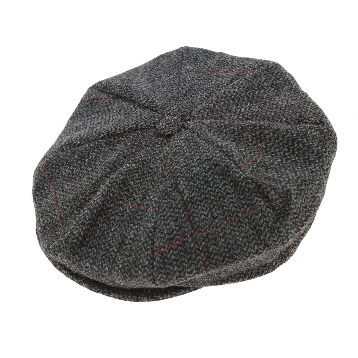 Irische Mütze Octagon grau - Hanna Hats Referenz: 5660 | Chapellerie ...