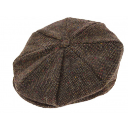 Casquette homme forme Irlandaise Marron chiné - Hanna hats
