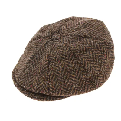 Londonderry Herringbone Wool Cap - Hanna Hats