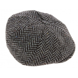 Irish cap gray chevron