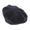 Casquette irlandaise chevron bleu et noir