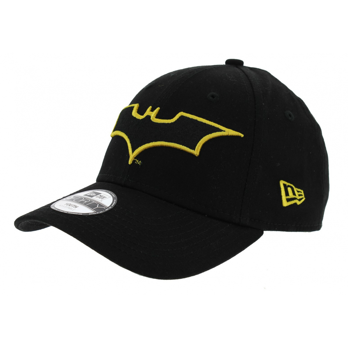 Batman Cotton Strapback Cap Black New Era Reference 3663 Chapellerie Traclet