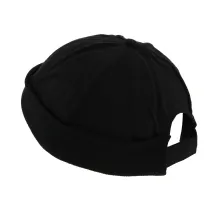 Bonnet Docker Drac Coton Noir - Traclet Reference : 7458 | Chapellerie Traclet