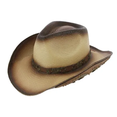 Brown Wasteland Paper Straw Cowboy Hat - Traclet Reference: 7768 | Traclet Hat Shop