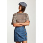 Brood Navow Linen & Cotton Cap Heathered Blue - Brixton