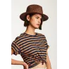 Chapeau Traveller Lera Paille Bronze - Brixton Reference : 6768 | Chapellerie Traclet