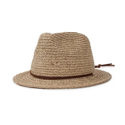 Chapeau Traveller Levon Paille Raphia Naturel - Brixton Reference : 7798 | Chapellerie Traclet