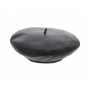 Beret basque Cuir Noir - Traclet