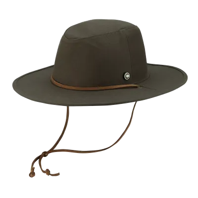 Chapeau Traveller The Wayfarer Coton Olive - Coal Reference : 7803 | Chapellerie Traclet