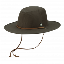 The Wayfarer Cotton Traveller Hat Olive - Coal
