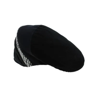 casquette noir velours Reference : 7815 | Chapellerie Traclet