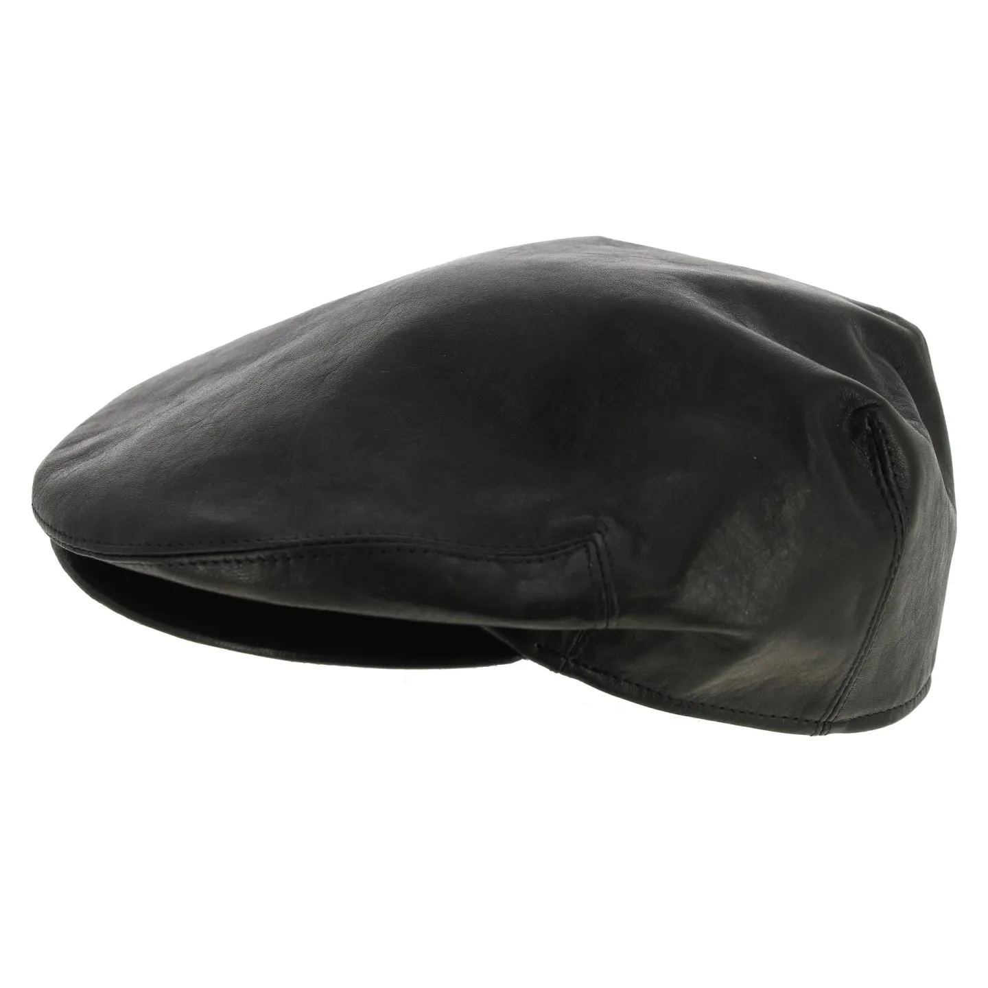 Casquette Plate Southland Cuir Noir - Traclet Reference : 7821 | Chapellerie Traclet
