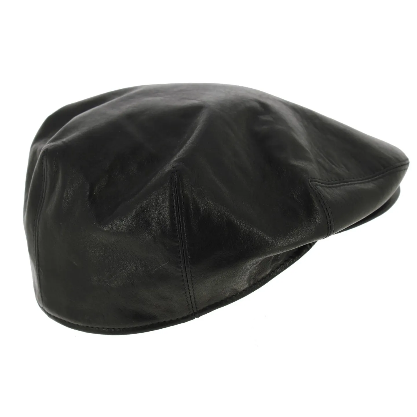Casquette Plate Southland Cuir Noir - Traclet Reference : 7821 | Chapellerie Traclet