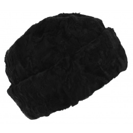 Saratov Astrakhan Hat with Black Ear Flaps - Traclet