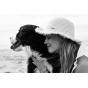 Ermine cloche hat