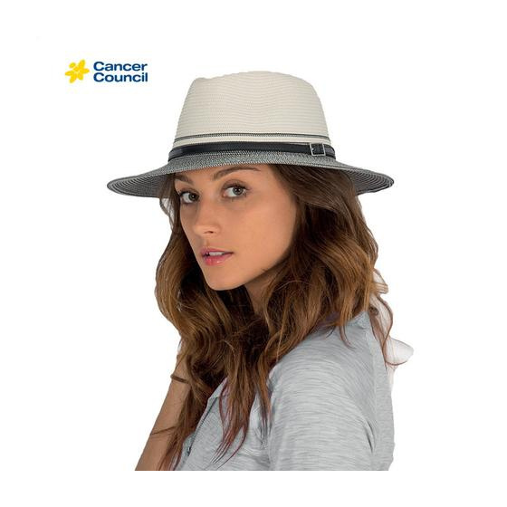 White / Black Two-Tone Heritage Traveler Hat - Rigon Headwear