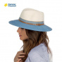 Two-Tone White / Coral Traveller Hat - Rigon Headwear