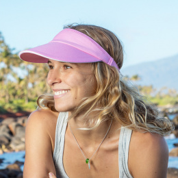 Visor Cap Cotton Pink 