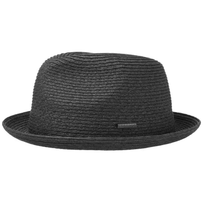 Stetson Selma Black UPF 40+ Player/Trilby Hat Reference: 6462 | Traclet Hat Shop