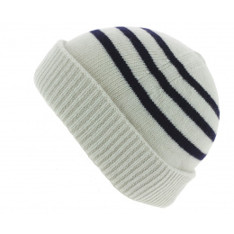 Duncan Sailor Beanie White Stripes - Traclet